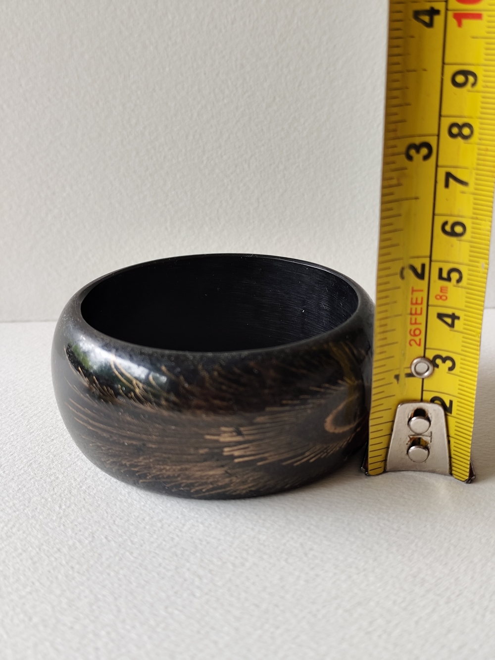Vintage Black & Gold Peacock Bangle - Picture 3 of 6